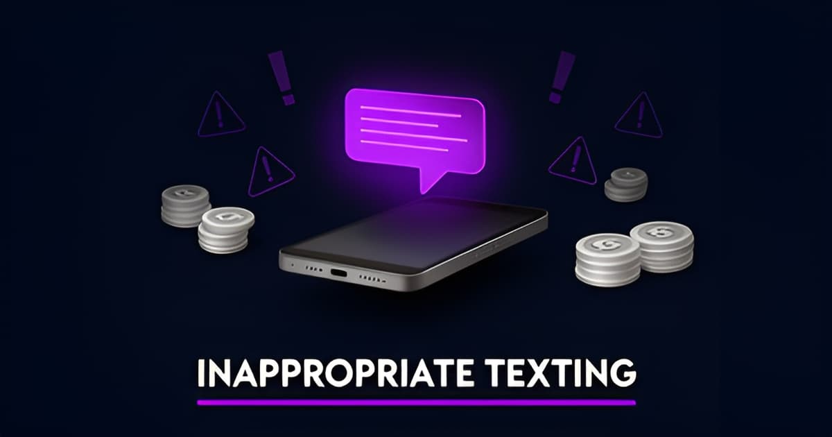 What is considered inappropriate texting?