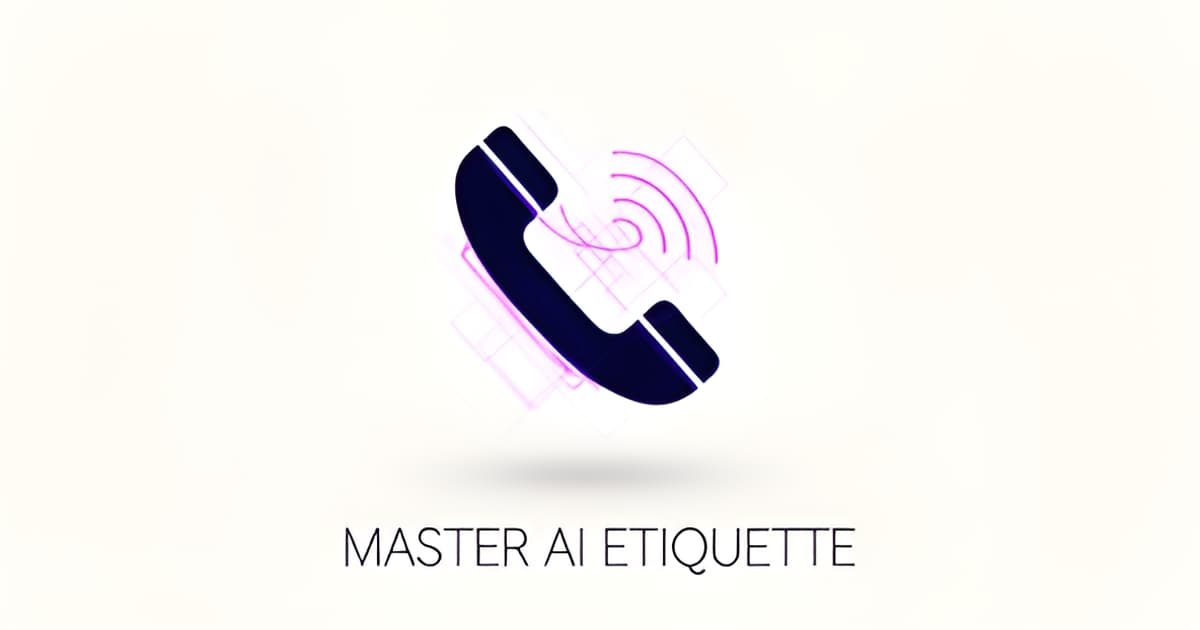 What is great phone etiquette to have?